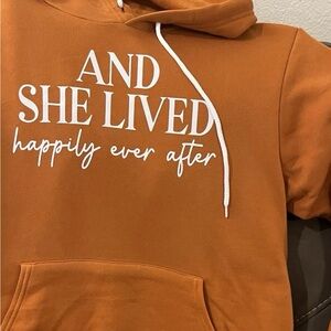 New Custom Bella Canvas Hoodie. And She Lived Happily Ever After Divorce MEDIUM